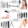 Stainless Steel Manicure Kit,Nail Care Tools with Luxurious Travel Case